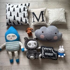 Lot of Assorted Decorative Pillows and Plush Toys miffy, ferm living, Little Nul